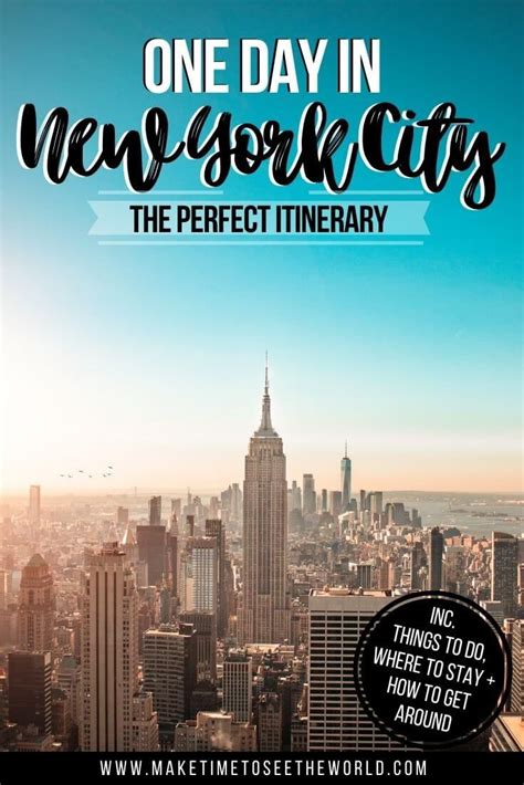 Perfect One Day In New York Itinerary Local S Guide W Map New York