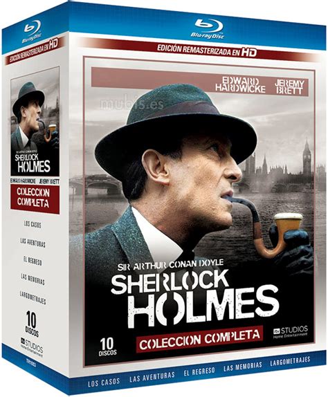 Car Tula De Sherlock Holmes Colecci N Completa Blu Ray