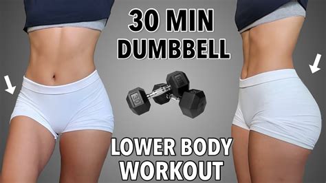 Min Dumbbell Booty Leg Workout Grow Your Glutes At Home Summer