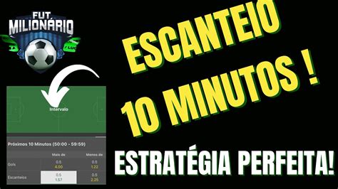 Estratégia de ESCANTEIO 10 MINUTOS Aprenda a ter lucro nesse mercado