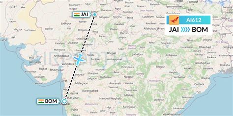 AI612 Flight Status Air India Jaipur To Mumbai AIC612