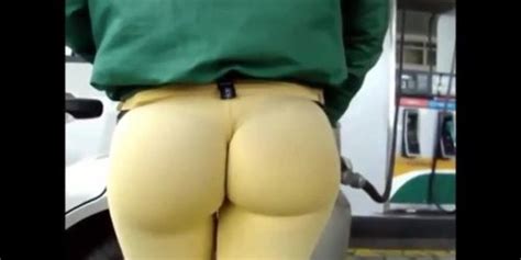 Big Ass Model In Tight White Spandex Tnaflix