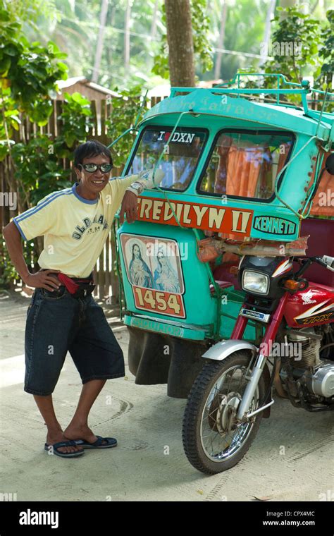 tricycle driver, Siquijor, The Visayas, Philippines Stock Photo - Alamy