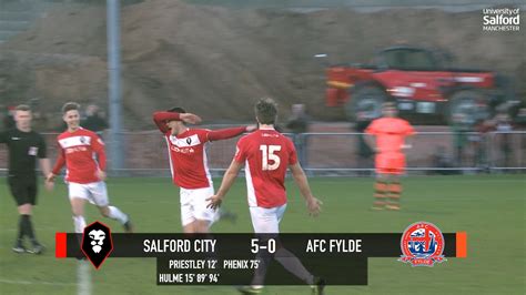 Salford City 5 0 Afc Fylde Goals Youtube