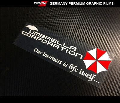 Umbrella Corporation Biohazard Resident Evil Life Car Vinyl Decal