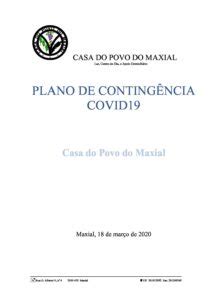 Plano De Conting Ncia Covid Casa Do Povo Do Maxial