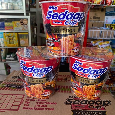 Mie Sedaap Cup Korean Spicy Soup Kuah 1 Dus Istimewa Lazada Indonesia