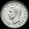 George Vi Silver Threepence Rare A Unc