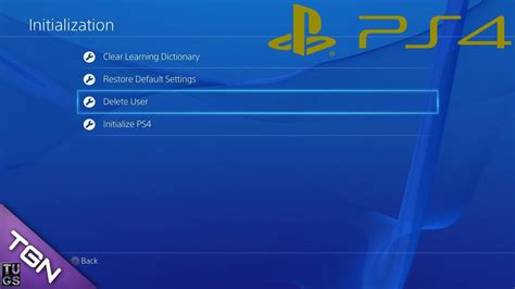 How To Delete User Ps4 Menu Interface Tips And Tricks Youtube