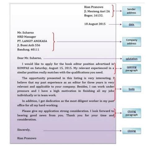 Application Letter Pengertian Contoh Dan Cara Membuatnya