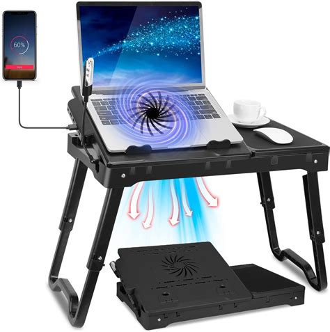 Amazon.com: Laptop Table Stand for Bed, Adjustable Laptop Desk for Bed ...