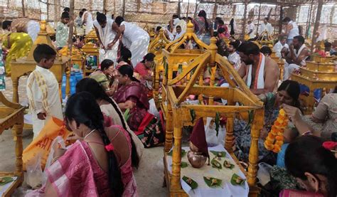 Satyanarayana Swamy Temple In Gudem Sees Influx Of Devotees Telangana Today