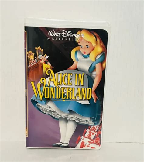 Walt Disneys Masterpiece Alice In Wonderland Vhs Tape Picclick Uk