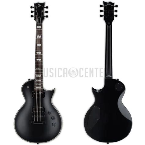 Guitarra Esp Ltd Ec Preta Fosca Les Paul Mogno Musica Center