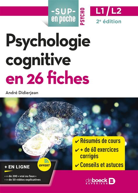 Psychologie Cognitive En Fiches De Boeck Sup Rieur