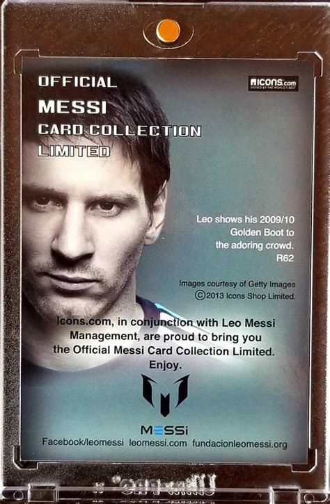 Yahoo オークション 1枚限定 Lionel Messi ICONS OFFICIAL MESSI COL