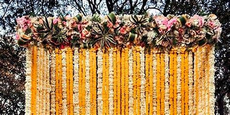 Alluring Floral Decor Haldi Setup Floral Party Decorations In Delhi