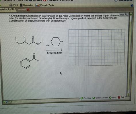 Solved A Knoevenagel Condensation is a variation of the | Chegg.com