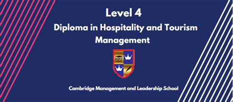 Level Diploma In Hospitality And Tourism Management Cambridge