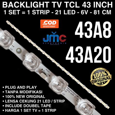 Jual Backlight Tv Tcl A A Hr M A V Lampu Led Bl In K