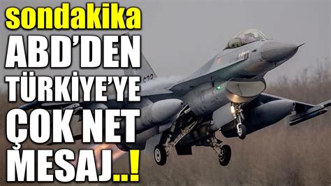 sondakika ABD DEN TÜRKİYE YE ÇOK NET F 16 MESAJI ERDOĞAN ÇILDIRDI