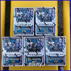 Lot Of 5 2021 Panini NFL Prizm Football Trading Card Blaster Box New