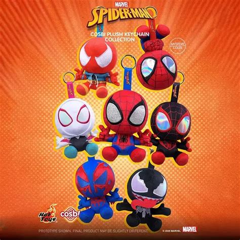 HOT TOYS X Marvel Spider Man COSBI Series Plush Blind Box NEW 35 94 PicClick CA