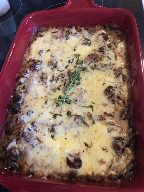 STUFFED MUSHROOM CASSEROLE Crockpot Girl