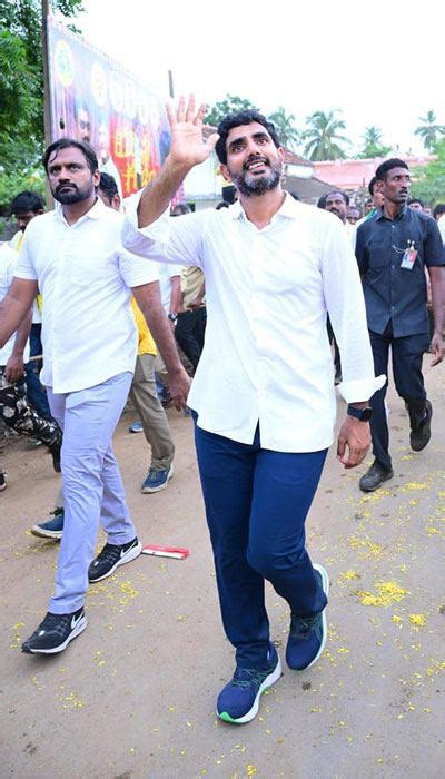 Nara Lokesh Yuvagalam Padayatra Day At Dharmaji Gudem