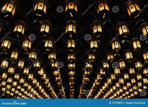 Temple lanterns in Japan stock photo. Image of japan - 15790890