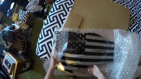 Redline Steel Distressed Flag Unboxing - YouTube