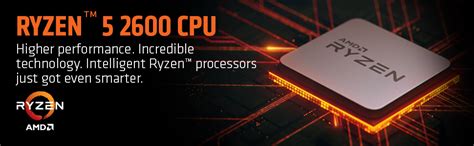 AMD YD2600BBAFBOX Ryzen 5 2600 Processor with Wraith Stealth Cooler ...