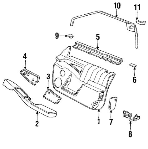 Oldsmobile Cutlass Supreme Window Molding 4 Door 4 Door Inner 10283240 Mcelveen Buick Gmc