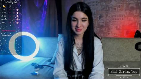 Skinny Brunette Hot Tattooed Teen Solo Teasing On Cam