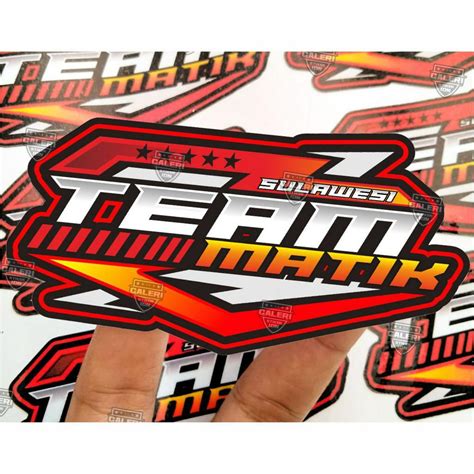 Jual Stiker Sulawesi Team Matic Original Sticker Viral Bone Stiker Stm