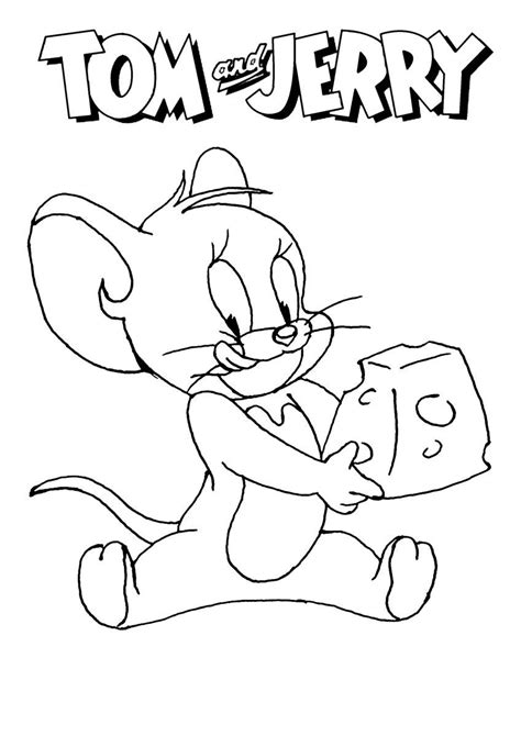 Tom And Jerry Spike Coloring Pages