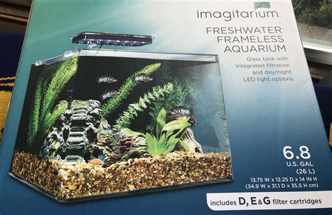 Imagitarium Frameless Freshwater Aquarium Kit Gal Review Aquarium