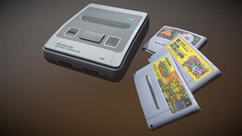 Super Famicom System Download Free 3d Model By Saruedaacevedo