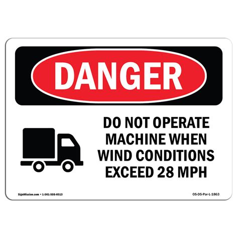 SignMission OSHA Danger Do Not Operate Machine Sign | Wayfair