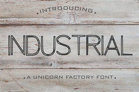 Industrial Font | Industrial font, Vintage industrial style, Industrial