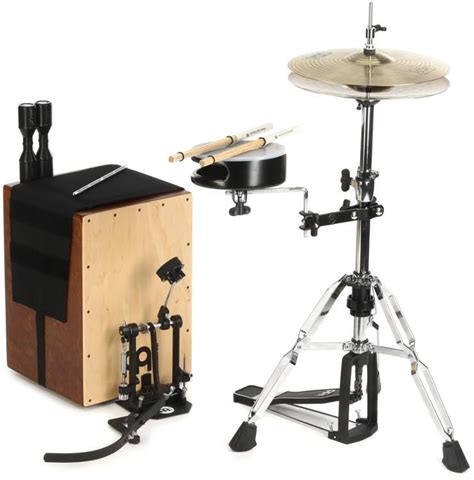 Meinl Percussion Cajon Drum Set Direct Drive Pedal With Cymbals And