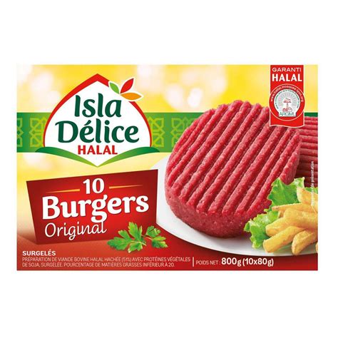 Isla D Lice Hach S De Boeuf Burgers Mg Halal G Pi Ces