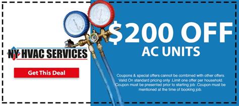 Coupons & Specials - NY HVAC Services