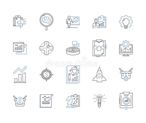 Strategy And Enterprice Outline Icons Collection Strategy Enterprise