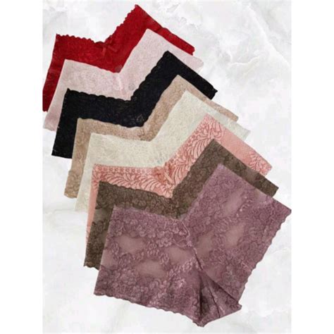Kit 10 Calesson Lingerie Plus Size Renda Feminina Sexy Shortinho Shopee Brasil