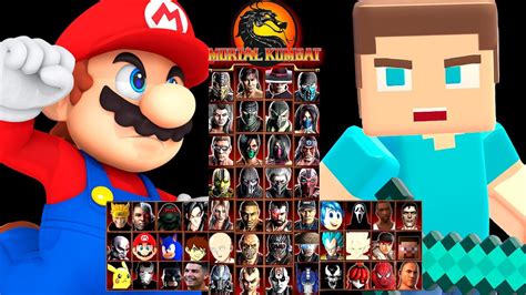 MORTAL KOMBAT 9 MARIO BROS STEVE MINECRAFT HARD TAG LADDER