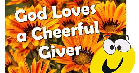 God Loves A Cheerful Giver Daily Bible Readings