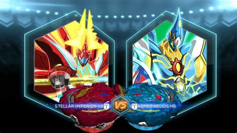 STELLAR HYPERION H8 VS KOMET HELIOS H8 HYUGA VS HIKARU BEYBLADE BURST