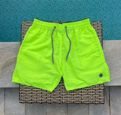 Shorts Masculino Tactel Neon Vibes Varias Cores Moda Praia Ver O Calor