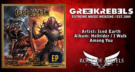 Iced Earth Hellrider I Walk Among You Ep Rock Of Angels Greek